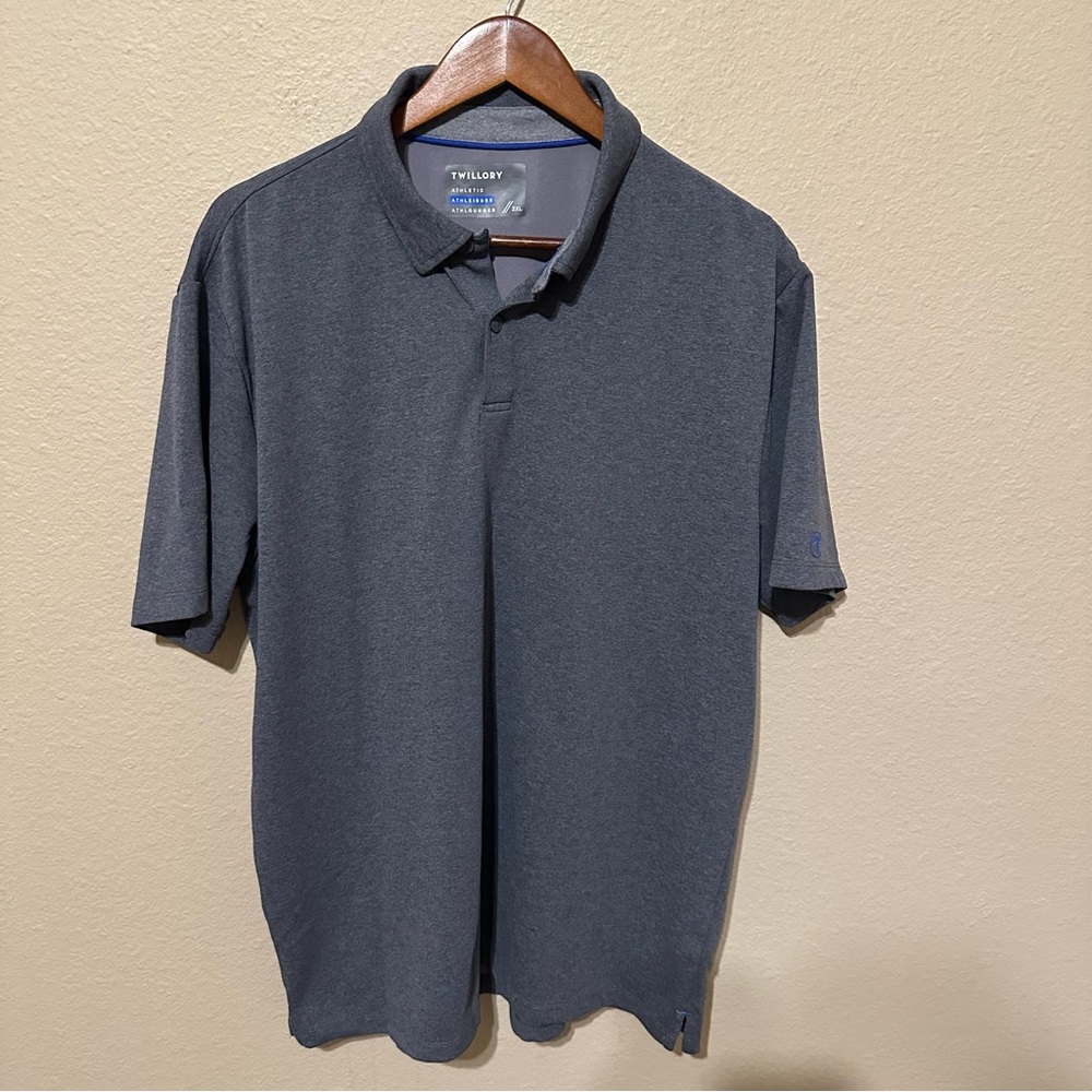 Twillory Men’s Athleisure Gray Polo Shirt
